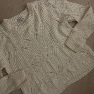 Madewell Women's Cream Knit Sweater